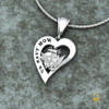 US ARMY MOM HEART PENDANT w/18" Sterling Silver Chain available in
Sterling, 10k, 14k and 18k white or yellow gold

"Made by Veterans for Veterans"