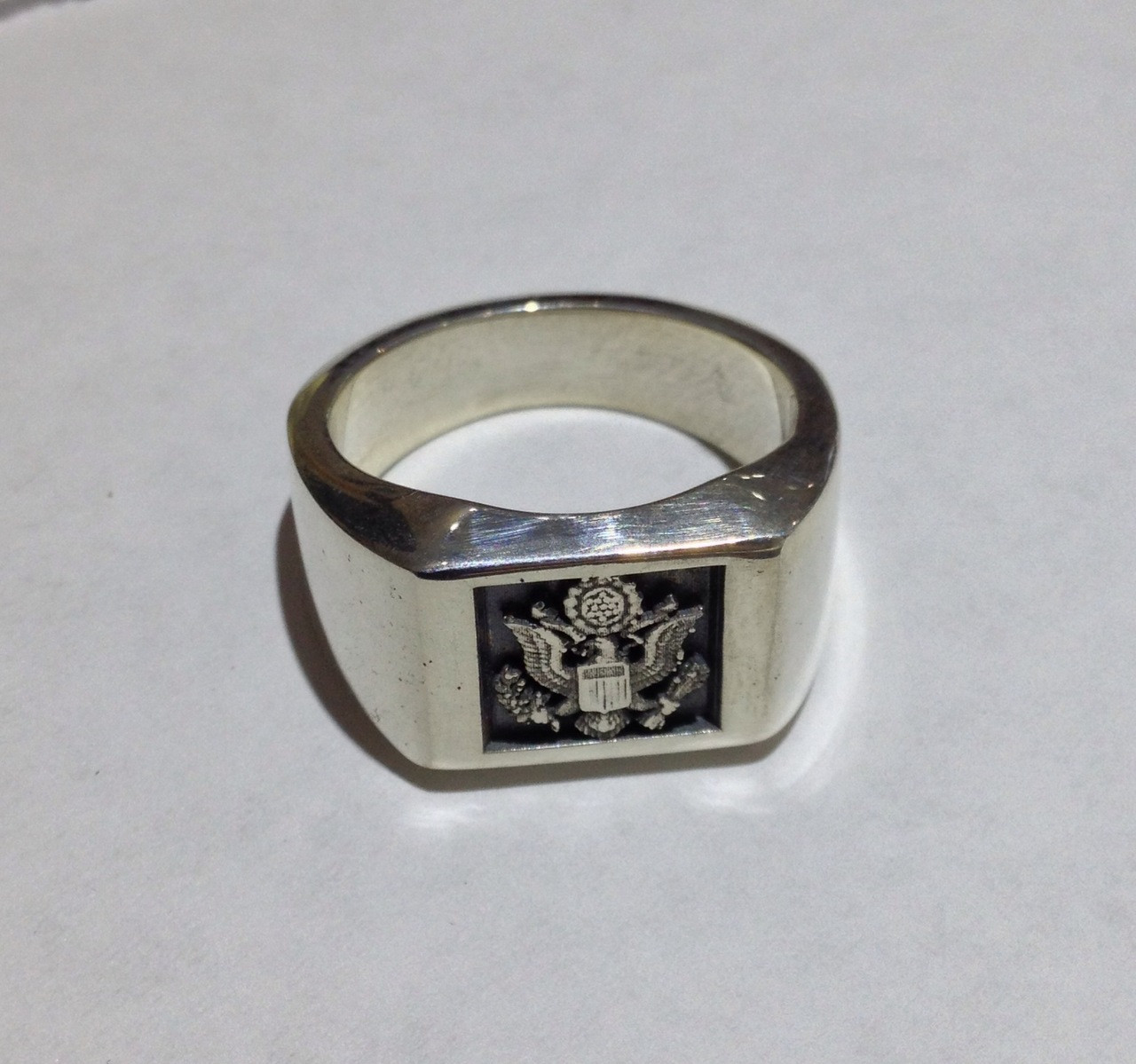 USAF Sterling Silver Signet Ring Great Seal of the United States