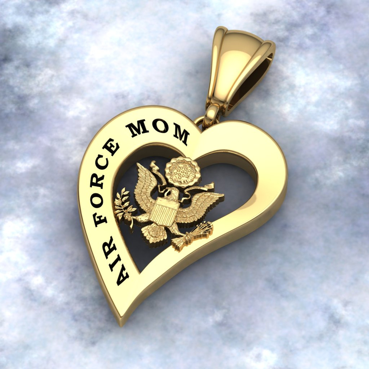 Personalized Kids Charm Necklace for Mom in 10K Yellow Gold | Forever My