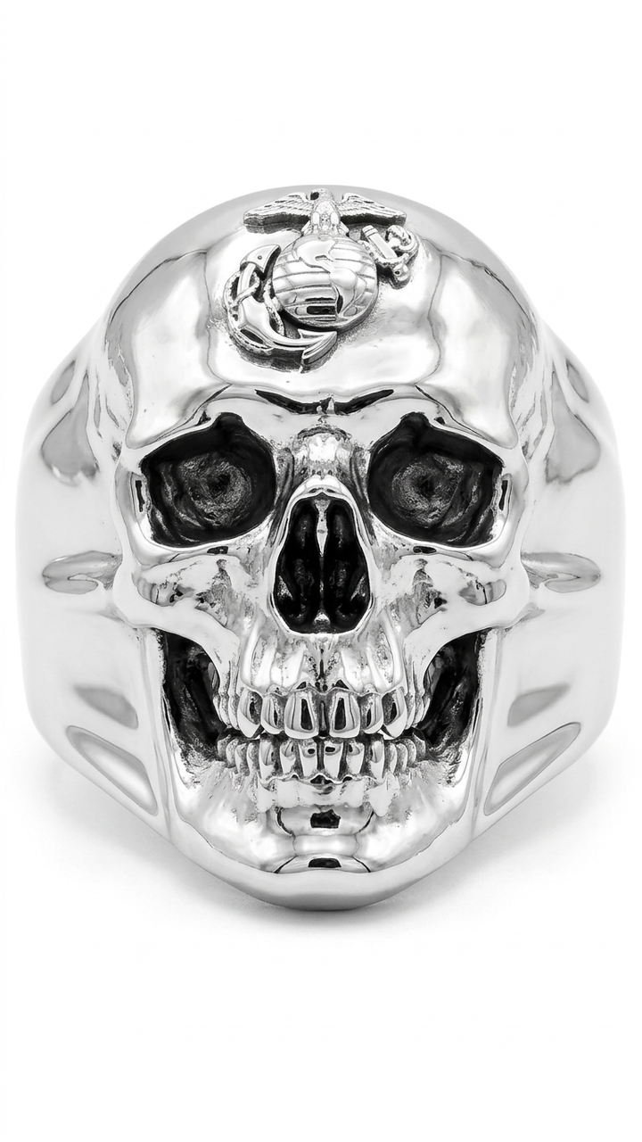 USMC EGA 14k Skull Ring 
