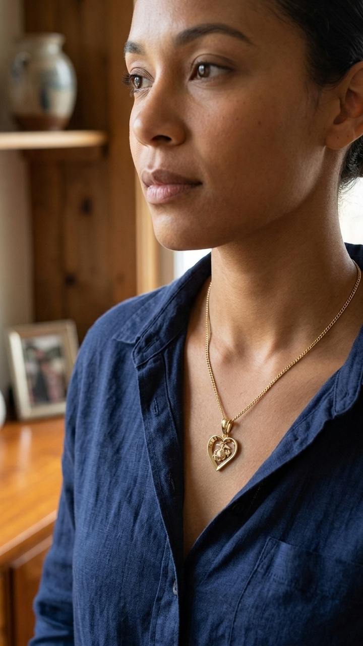 USMC Heart Pendant