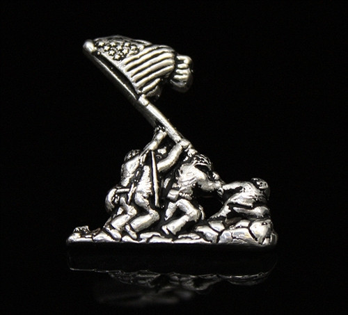 USMC Sterling Silver Iwo Jima Pendant
1" Tall and Solid