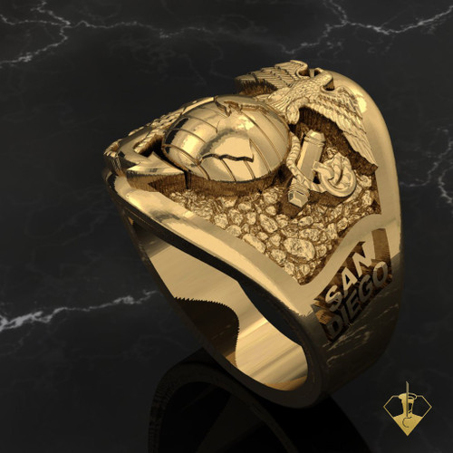 San Diego Graduation Ring 10k Yellow Gold
