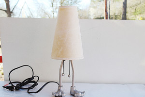 Rare Vintage Male Gender Electric Table Lamp