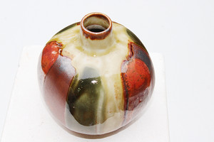 Mini Ceramic Luster Earthtones Deco Container