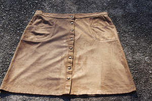 M. J. J. P. Doe Suede Fabric Skirt