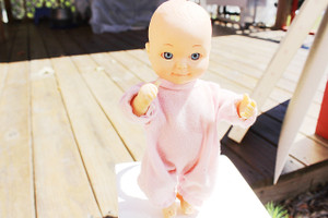 Adorable 6" Craft Doll with All Movable Parts. Clean- Nearly New Condition- Never Played With.