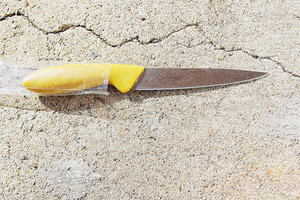 Medium Stainless-Steel Yellow Handle Kitchen Knife