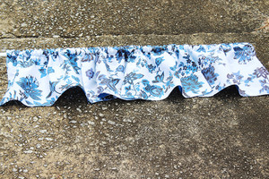 Blue & White Botanical Window Covering