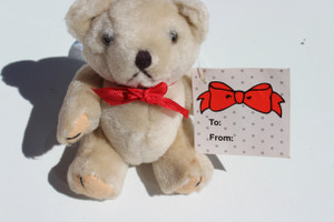 Miniature Gift Bear with Movable Arms and Legs
