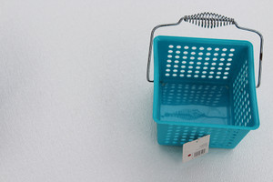 DG Home Metal Handle Aqua Cyan Basket
