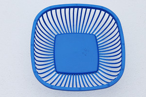 Made In Italy Blue Plastic Basket