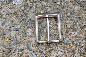 Heavy Silver Metal Buckle 1 3/4" W x 2 1/2" L