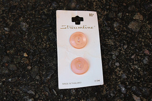 Vintage 1990s Streamline 5/8" Reflective Pink Buttons