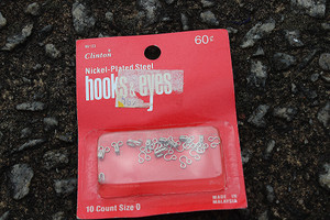 Vintage 1990s Clinton Nickel-Plated Steel Hooks & Eyes