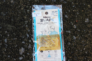 Vintage EZ Micro No-Sew Nickel Snap Closures