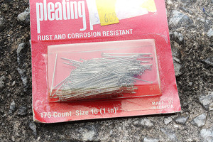 Vintage 1990s Clinton Steel Pleating Pins