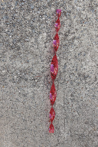 Red Translucent Hanging Spiral Decoration