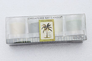 Chesapeake Bay Palms of Paradise 4-Glass Votive Candles