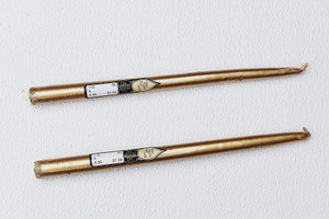 Vintage General Wax Co. Hand-Dipped Taper Gold Candle (Sold Separately)