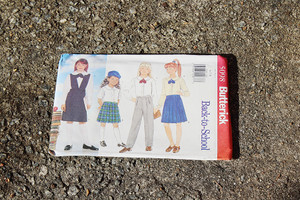 Butterick Girls Back-to-School Pattern #5098 S 6-7-8