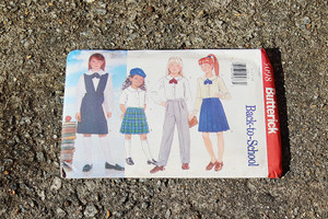 Butterick Girls Back-to-School Pattern #5098 S 10-12-14