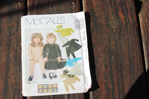 McCall's Cozy Togs Girls Pattern #9109