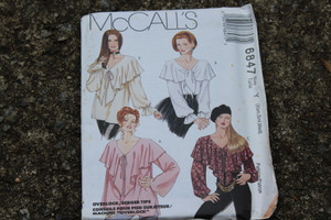 McCall's Pattern #6847 Sizes Xsm-Sml-Med