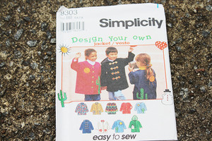Simplicity Pattern #9303 Sizes 5-6-7-8