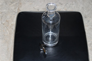 Vintage Clear Glass Oil/Vinaigrette Dispenser