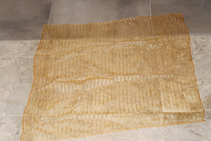 Vintage Sheer Striped Scarf