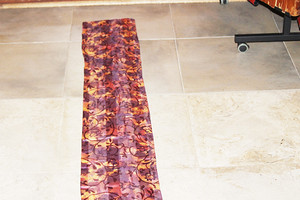 Vintage 100 Silk Violet Color Scarf