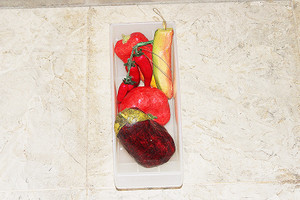 Heavy Duty Plastic Refrigerator Storage Bin 10 1/2" L x 5" W Heavy Duty Plastic Refrigerator Storage Bin 10 1/2" L x 5" W