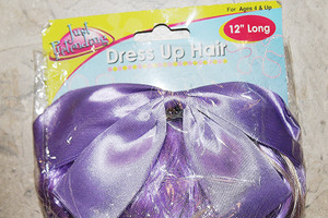 Just Pretending Dress Up Purple Hair & Bow