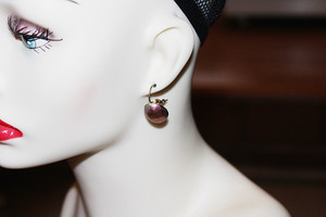 Vintage Iridescent Cooper Pierce Earrings