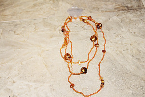 Vintage Beautiful Metal/Plastic Assorted Beads Blend Necklace