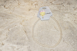 Vintage Girls Faux Pearls Necklace