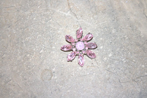 Vintage Faux Pink Ice Brooch