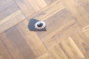 Vintage Faux Onyx & Diamonds Pin Brooch