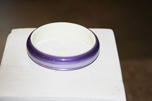 Vintage Purple Iridescent Bangle Bracelet