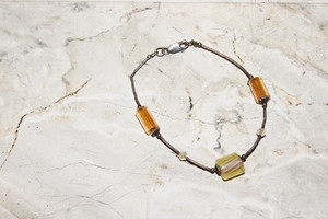 Vintage Cylinder/Metal Bracelet