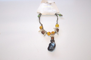 Vintage Smokey Rock Tie Bracelet