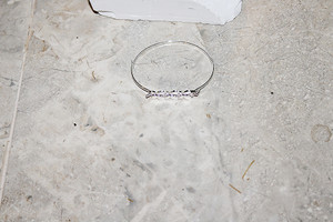 Vintage Silver Metal Clip Bracelet