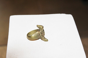 Vintage Handcrafted Flying Bird African Copper/Brass/Other Metals Ring