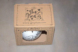 Glory Haus Oversize Black & White Floral Ceramic Mug