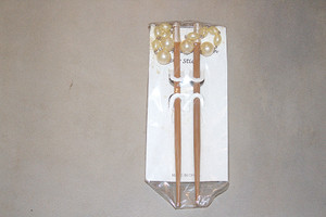 Vintage Fashion Flash Faux Pearls 2-Pc. Hair Sticks