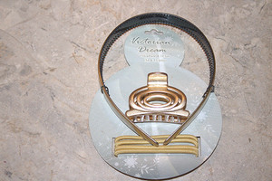 Vintage Victorian 6-Pc. Gold Headband/Claw/Elastic