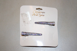 Vintage Cinnamon & Spice 2-Pc. Glitter Hair Clips