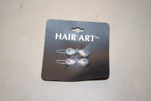 Vintage Hair Art 2-Pc. Metal Hair Clips