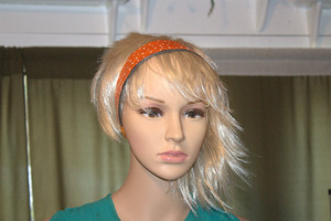 Vintage 1960s Style Star-Studded 5-Pc. 5-Colors Vinyl Headbands